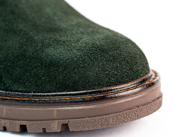 Botas para hombre en cuero carnaza - PÁRAMO - Color esmeralda 4