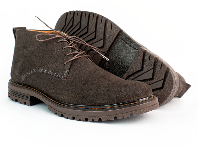Botas para hombre en cuero carnaza - PÁRAMO - Color brown 3