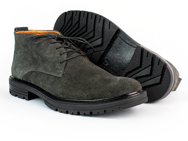 Botas para hombre en cuero carnaza - PÁRAMO - Color grey 2