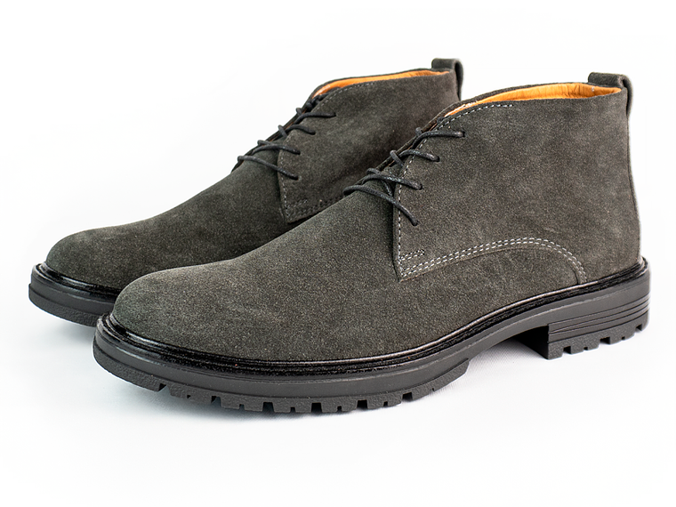 Botas para hombre en cuero carnaza - PÁRAMO - Color grey 3