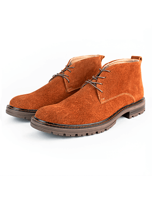 Botas para hombre en cuero carnaza - PÁRAMO - Color cobrizo