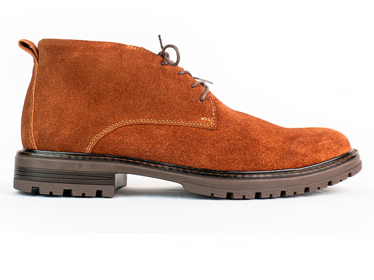 Botas para hombre en cuero carnaza - PÁRAMO - Color cobrizo 1