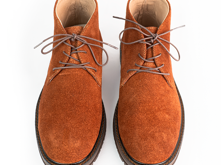 Botas para hombre en cuero carnaza - PÁRAMO - Color cobrizo 4