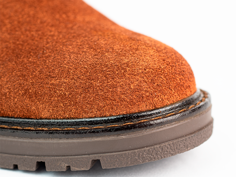 Botas para hombre en cuero carnaza - PÁRAMO - Color cobrizo 5