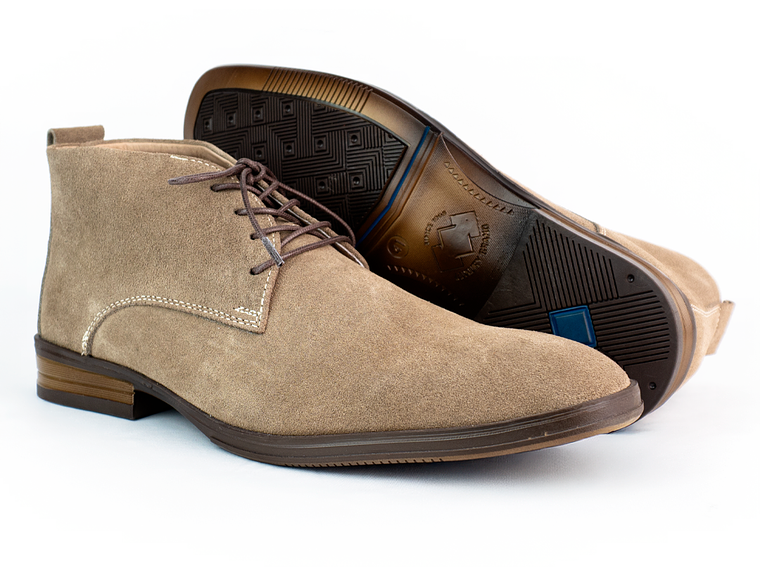 Botas para hombre en cuero carnaza - CÓNDOR - Color Hueso 2