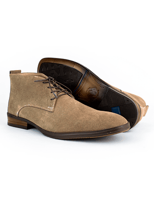 Botas para hombre en cuero carnaza - CÓNDOR - Color canela