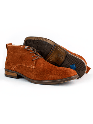Botas para hombre en cuero carnaza - CÓNDOR - Color Terracota