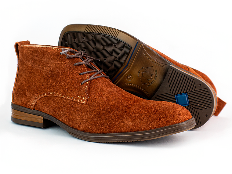 Botas para hombre en cuero carnaza - CÓNDOR - Color Terracota 2