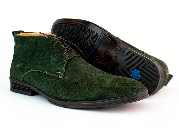 Botas para hombre en cuero carnaza - CÓNDOR - Color Verde  2
