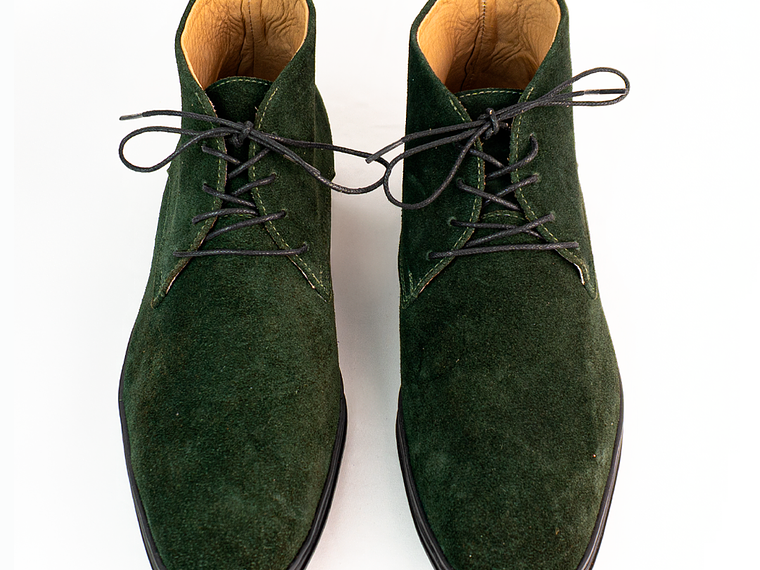 Botas para hombre en cuero carnaza - CÓNDOR - Color Verde  4