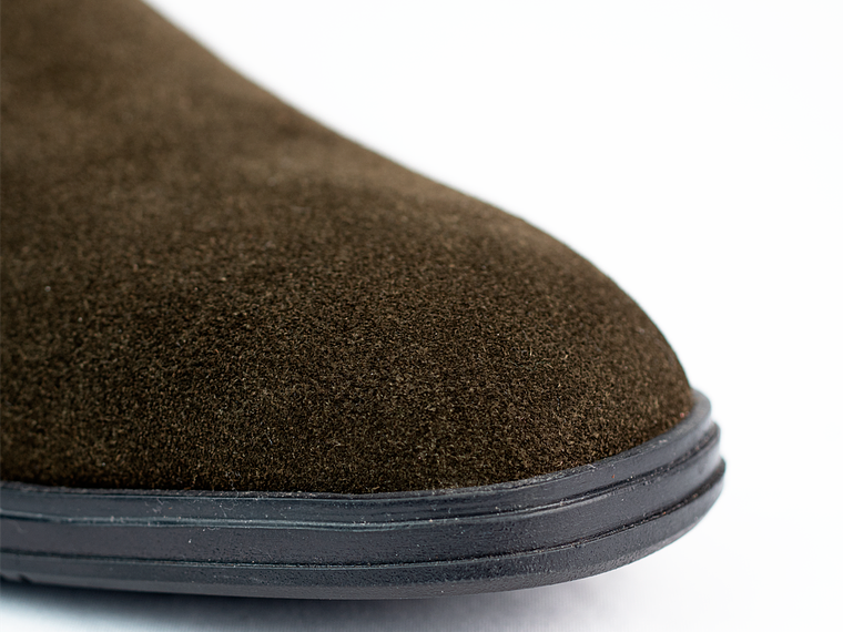 Botas para hombre en cuero carnaza - CÓNDOR - Color Verde oliva 4