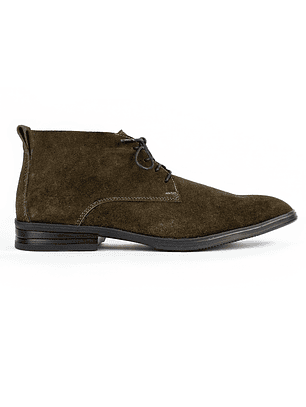 Botas para hombre en cuero carnaza - CÓNDOR - Color Verde oliva