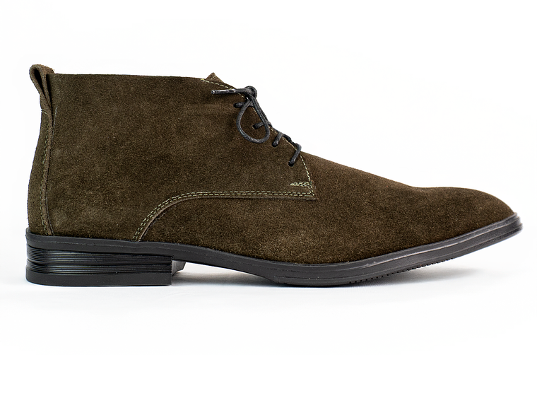 Botas para hombre en cuero carnaza - CÓNDOR - Color Verde oliva 1