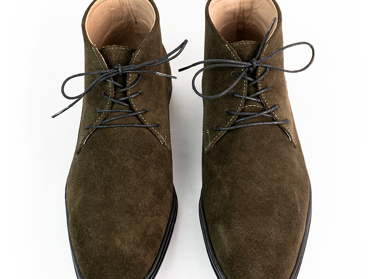 Botas para hombre en cuero carnaza - CÓNDOR - Color Verde oliva 3