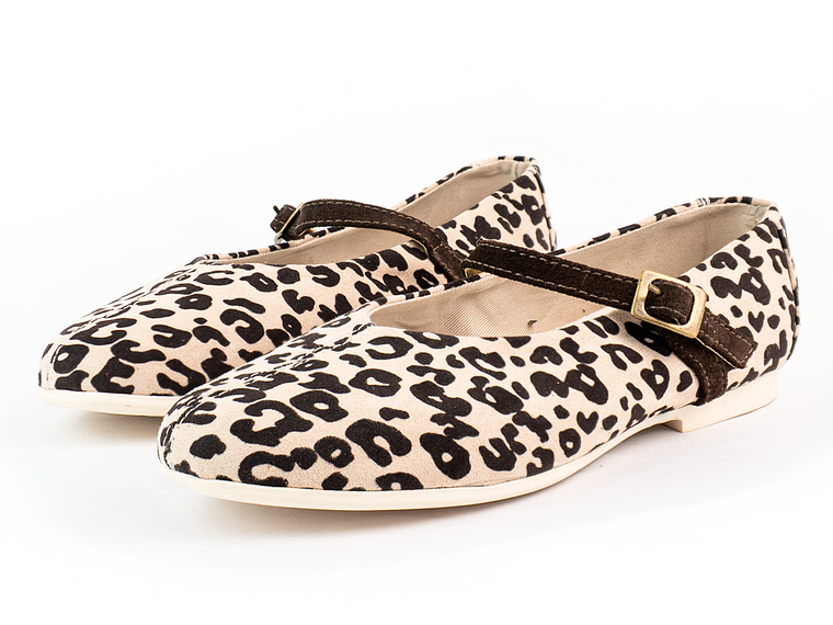 Bailarinas para mujer en lona – LIRIA - Color Animal Print 3
