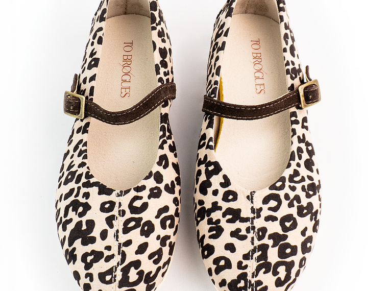 Bailarinas para mujer en lona – LIRIA - Color Animal Print 4