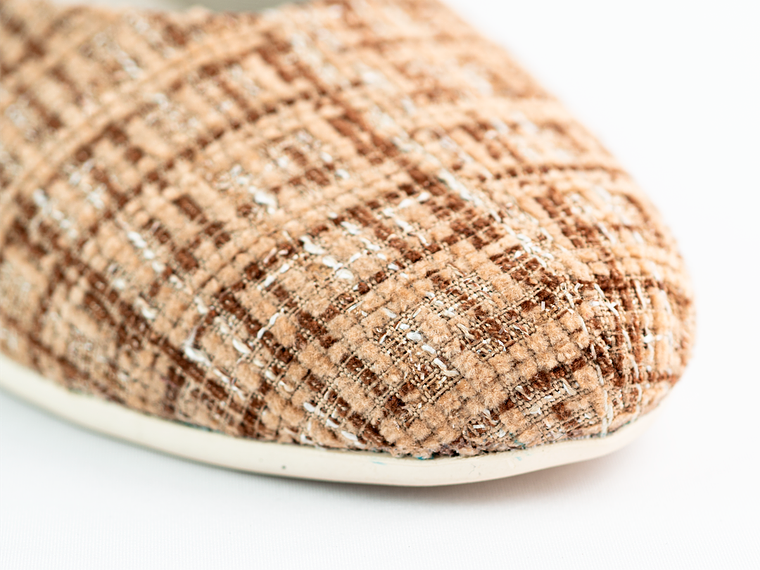 Bailarinas para mujer en lona – LIRIA - Color trigo 5