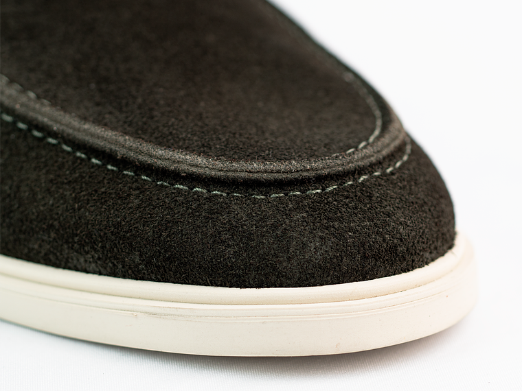 Mocasines para hombre en cuero carnaza - TARTÁN - Color verde 5