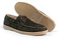 Zapatos apache Kintyre en cuero carnaza - Color verde oliva - Miniatura 2