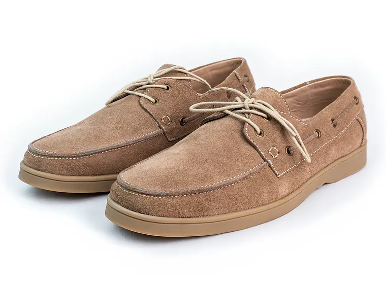 Zapatos apache Kintyre en cuero carnaza - Color Trigo 3