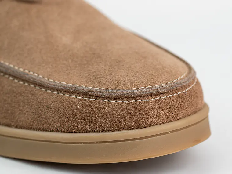 Zapatos apache Kintyre en cuero carnaza - Color Trigo 4