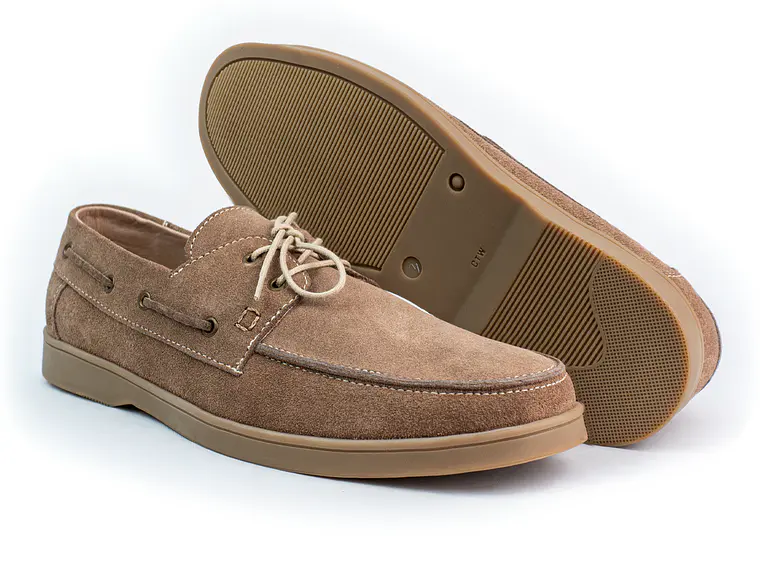 Zapatos apache Kintyre en cuero carnaza - Color Trigo 2