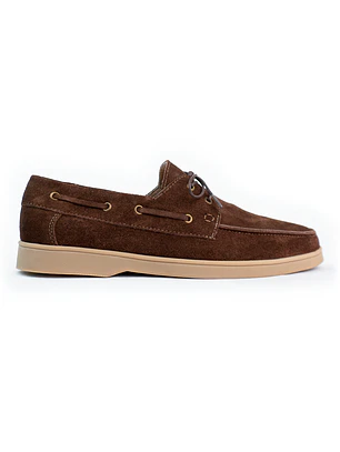 Zapatos apache Kintyre en cuero carnaza - Color sienna