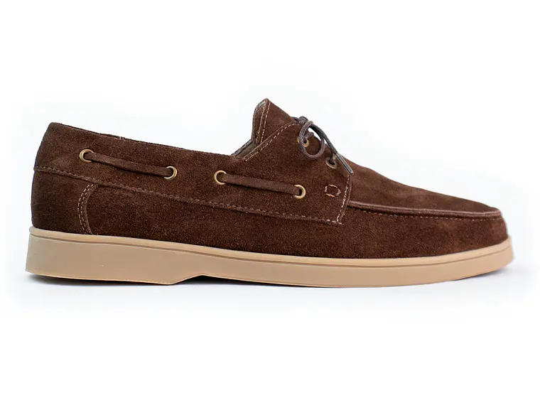 Zapatos apache Kintyre en cuero carnaza - Color sienna 1