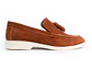 Mocasines para hombre en cuero carnaza - TARTÁN - Color terracota - Miniatura 1