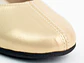 Bailarinas para mujer en cuero carnaza con hebilla – LIRIA - Color gold - Miniatura 5