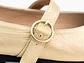 Bailarinas para mujer en cuero carnaza con hebilla – LIRIA - Color gold - Miniatura 4