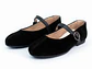 Bailarinas para mujer en cuero carnaza con hebilla – LIRIA - Color black - Miniatura 3