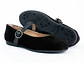 Bailarinas para mujer en cuero carnaza con hebilla – LIRIA - Color black - Miniatura 2