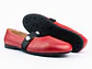 Bailarinas para mujer en cuero liso con taches – LIRIA - Color Rojo  - Miniatura 3