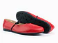 Bailarinas para mujer en cuero liso con cordón – LIRIA - Color Rojo - Miniatura 3
