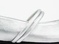 Bailarinas para mujer en cuero liso con cinta – LIRIA - Color Silver - Miniatura 4