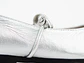 Bailarinas para mujer en cuero liso con cordón – LIRIA - Color Silver - Miniatura 4