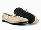 Bailarinas para mujer en cuero liso con cordón – LIRIA - Color Dorado-  - Miniatura 2