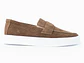 Mocasines para hombre en cuero carnaza - LORNE - Color café - Miniatura 1