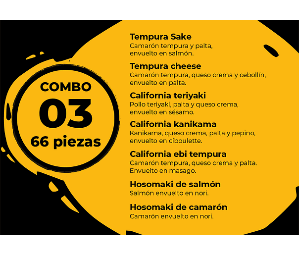 COMBO 03: 66 piezas