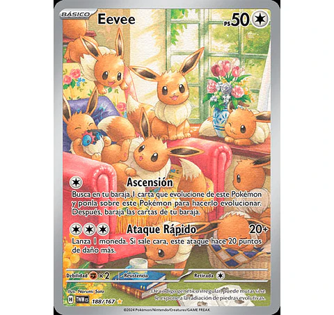 Eevee - 188/167 - SV06: Twilight Masquerade (Español)