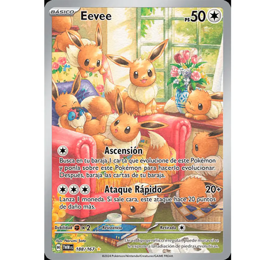 Eevee - 188/167 - SV06: Twilight Masquerade (Español) 1