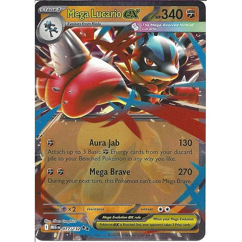 Mega Lucario ex - 077/132 - ME01: Mega Evolution