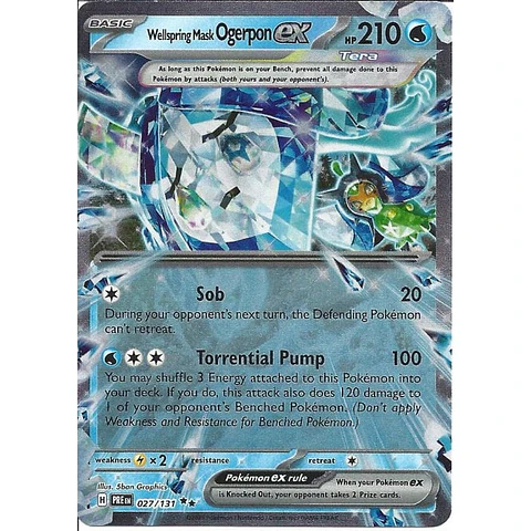 Wellspring Mask Ogerpon ex - 027/131 - SV: Prismatic Evolutions