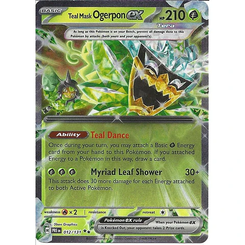 Teal Mask Ogerpon ex - 012/131 - SV: Prismatic Evolutions