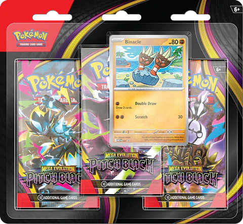 Pitch Black - 3-Pack Blister
