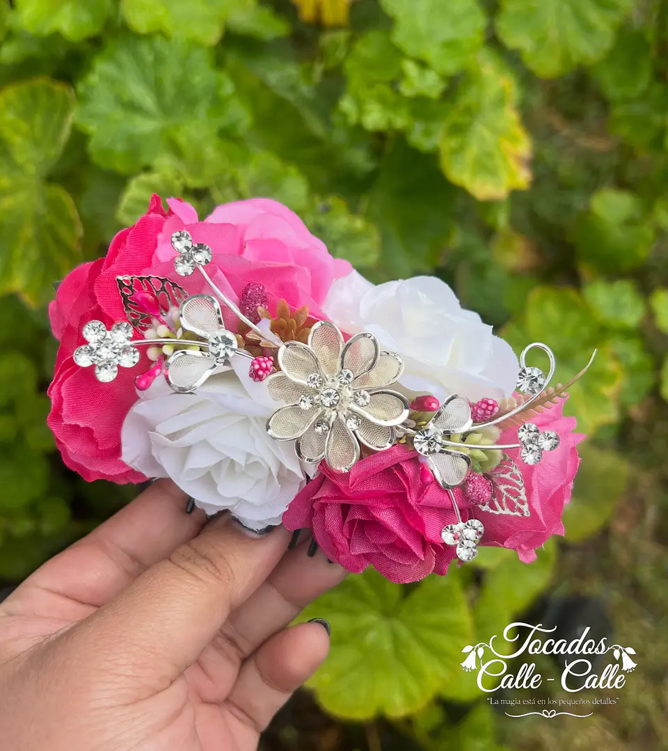 Tocado Personalizado Modelo Jazmin Extrabrillo  3