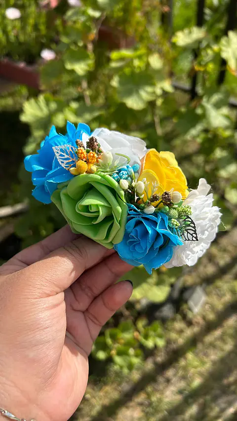 Tocado Personalizado Modelo Jazmin Tradicional