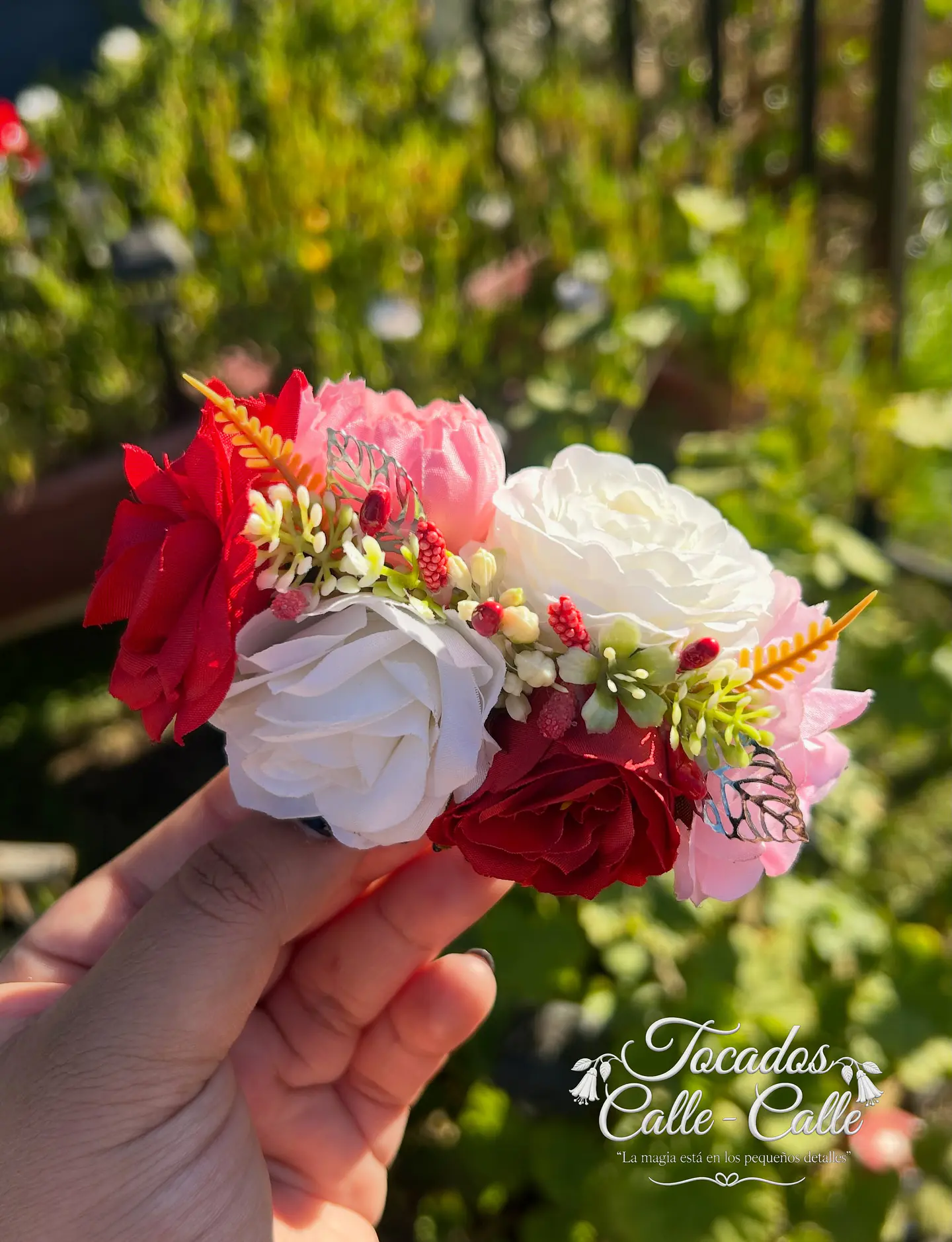 Tocado Personalizado Modelo Jazmin Tradicional 5