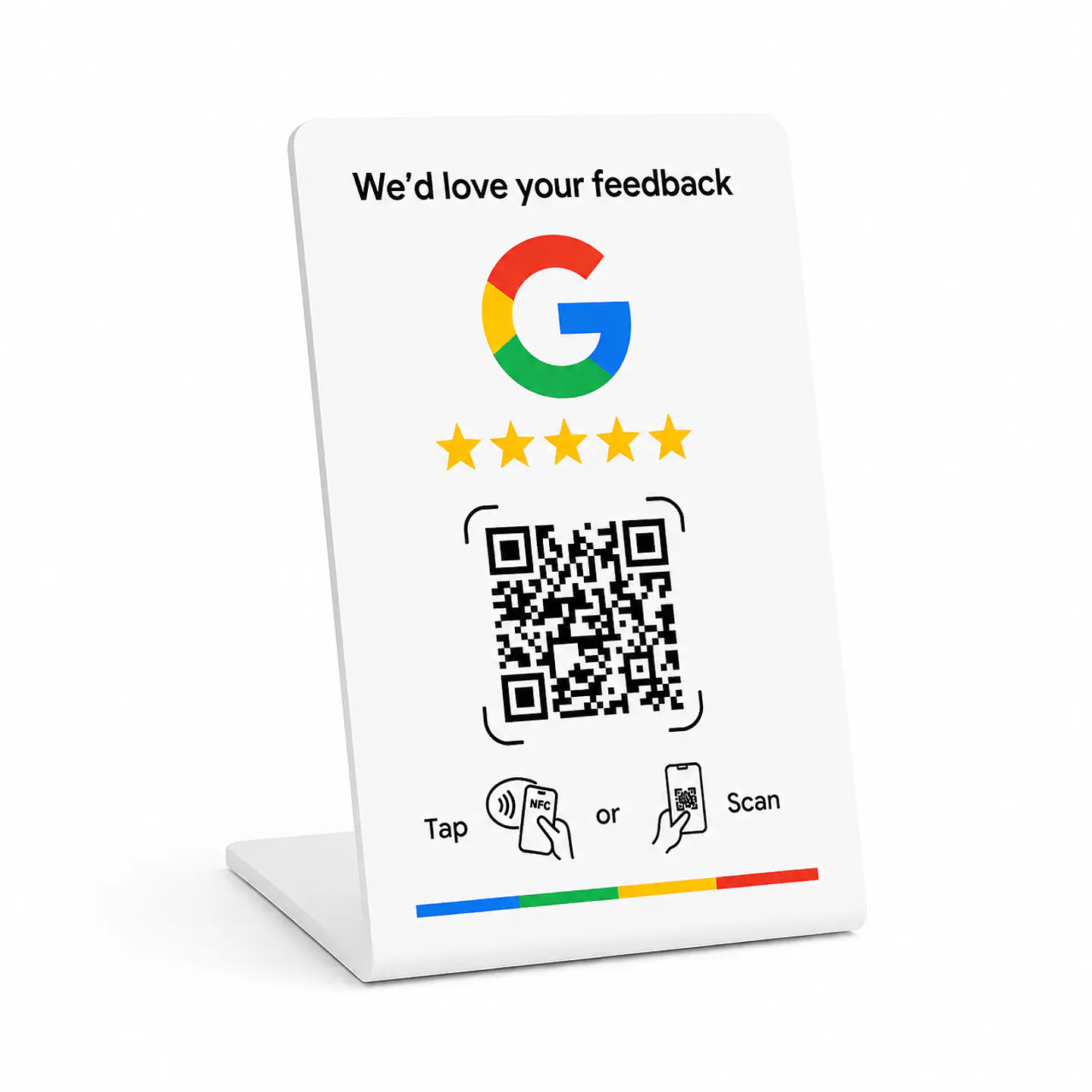Banner de Mostrador para Google Reviews | NFC + QR 1
